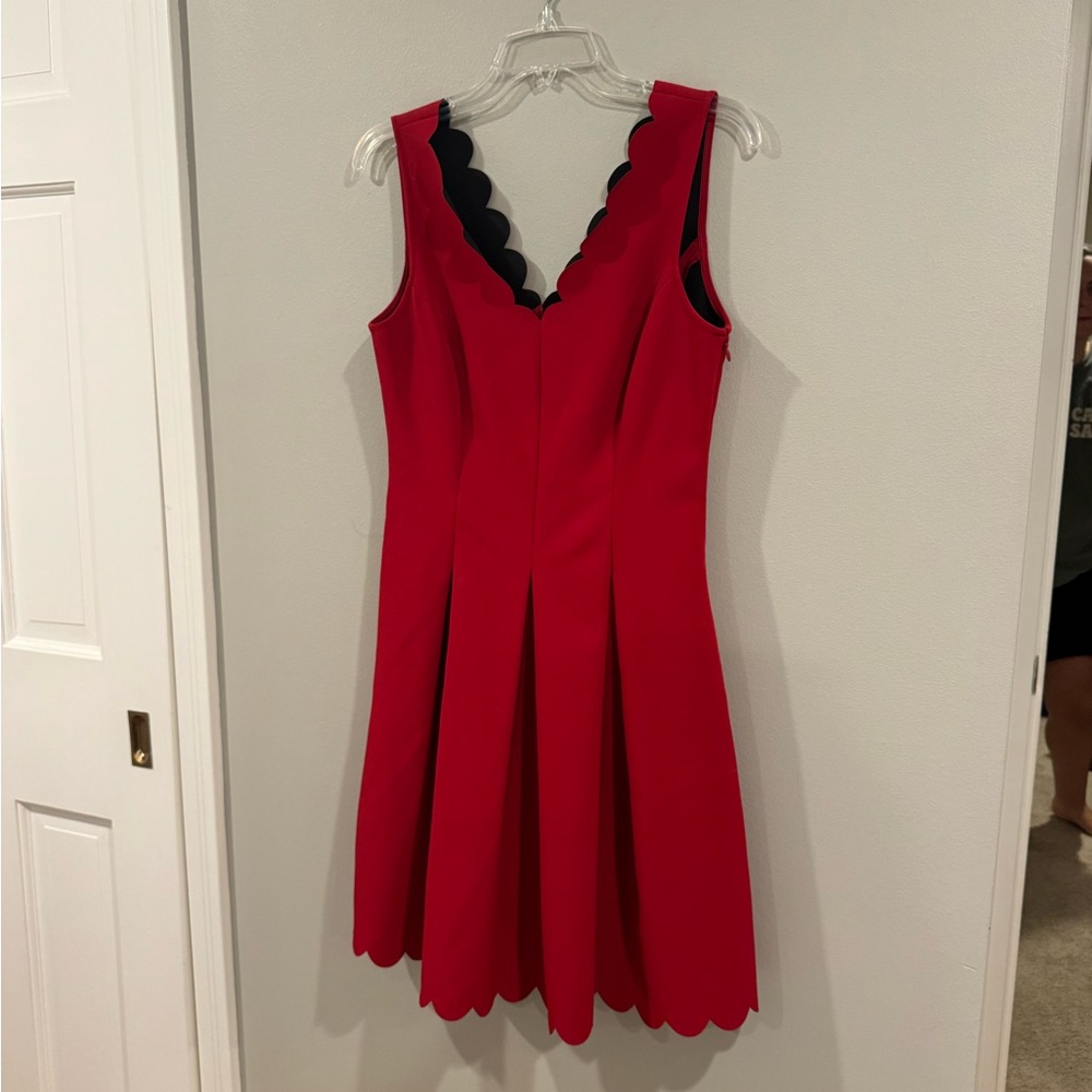Banana Republic Red Sleevelss pleasted dress Size 6 NEW